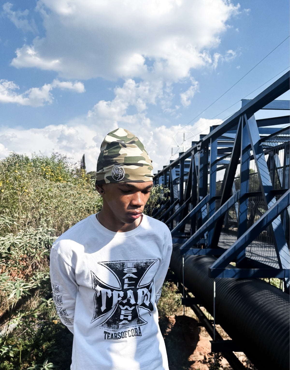 NARSEA SKULL CAP-CAMO GREEN EDITION.